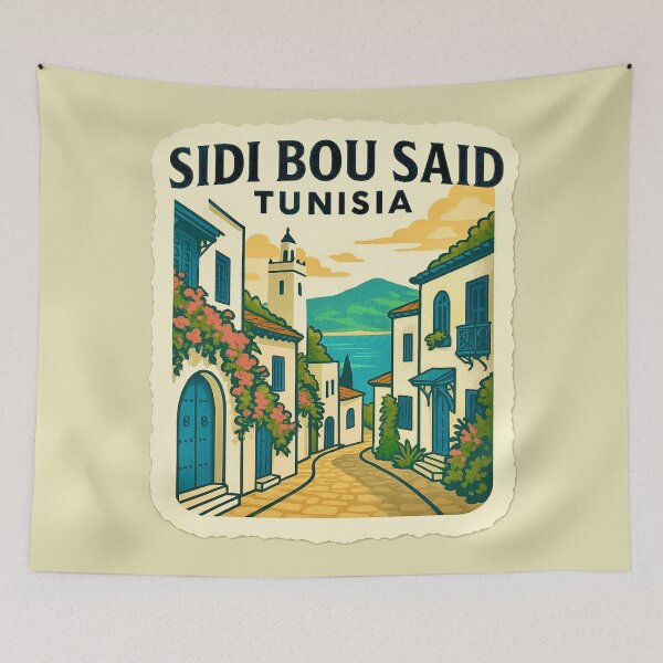 Item preview, Sidi Bou Said, Tunisia designed and sold by Myra365Art.