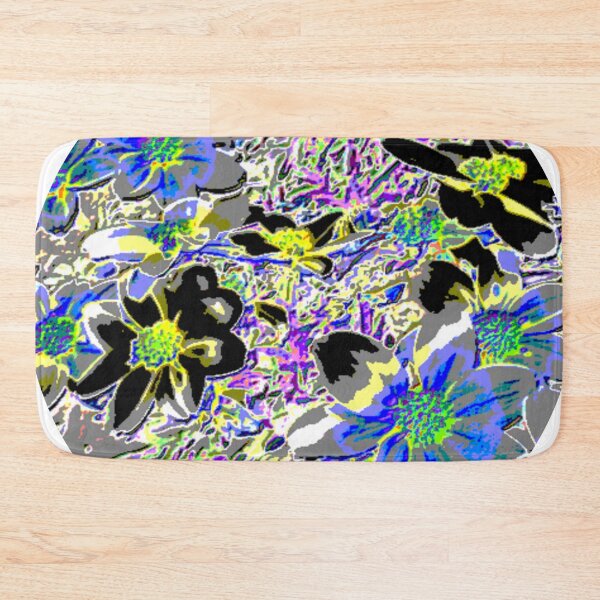 Item preview, flowerbed dark fun colorful abstract floral design designed and sold by SmashingDeals.