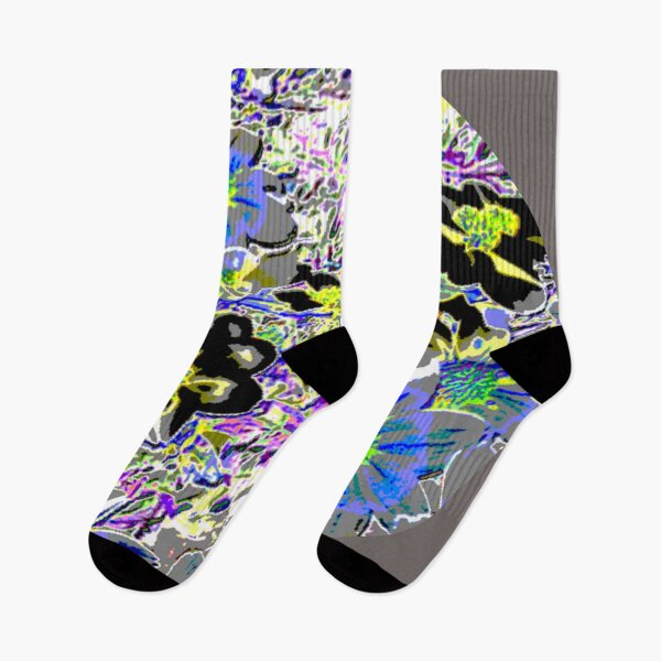Item preview, flowerbed dark fun colorful abstract floral design designed and sold by SmashingDeals.