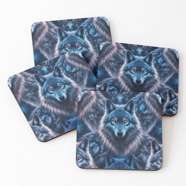 Item preview, Majestic Wolves in Cosmic Night designed and sold by InezPhotography.