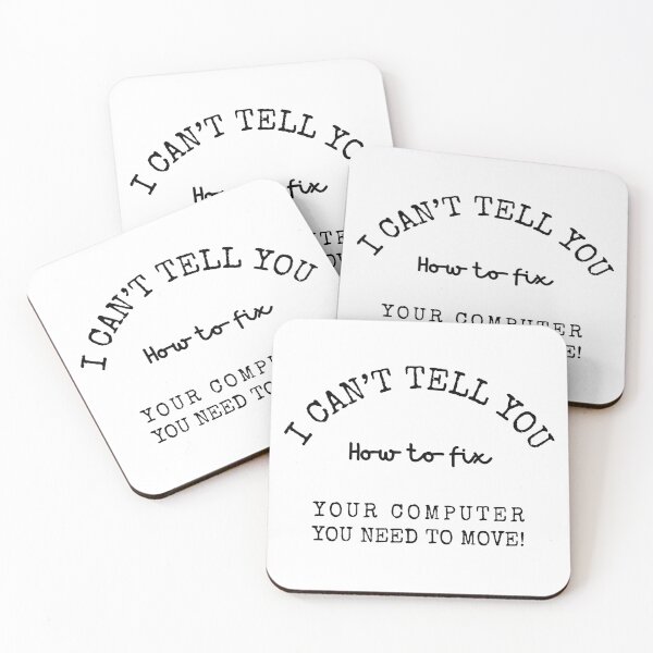 Item preview, Funny Computer Fix Quote – Tech Support Humor designed and sold by NxtGenDesigns.