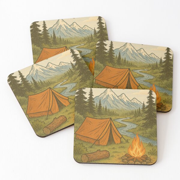 Item preview, Wilderness Camping designed and sold by FLATVAC STICKER.