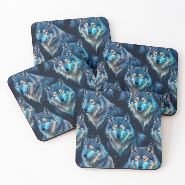 Item preview, Mesmerizing Wolves Under Moonlight Sky designed and sold by InezPhotography.
