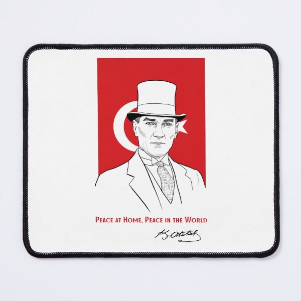 Item preview, Peace at Home Peace in the World – Ataturk Quote Poster designed and sold by asliberry.