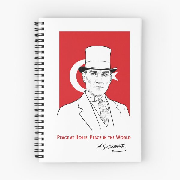 Item preview, Peace at Home Peace in the World – Ataturk Quote Poster designed and sold by asliberry.