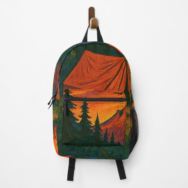 Item preview, Mountain Camping Escape designed and sold by FLATVAC STICKER.