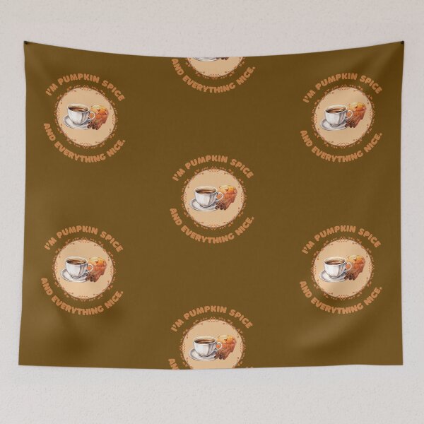 Item preview, Pumpkin Spice and Everything Nice – Cozy Autumn Coffee Design designed and sold by SDivinebyDeZign.