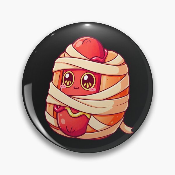 Item preview, Funny Mummy Hotdog | Cute Kawaii Chibi Halloween Design designed and sold by ColorSplash123.