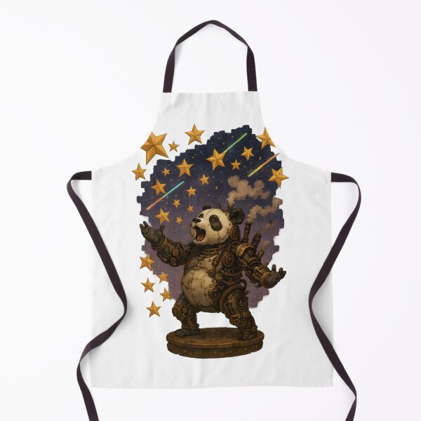 Item preview, Bionic panda in the starry opera sky designed and sold by FreddyE.