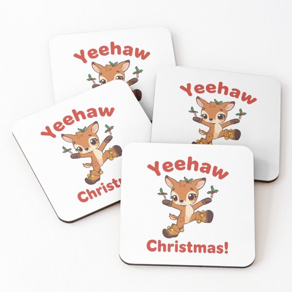 Item preview, Cute Brown Fawn with Cowboy Twist for Christmas designed and sold by SplashTastic.