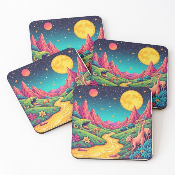 Item preview, a Fantastical Psychedelic Landscape designed and sold by bixdesign.