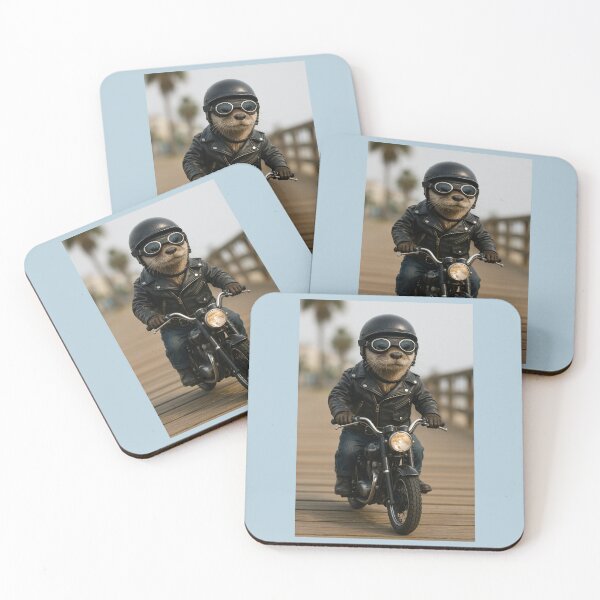 Item preview, Otter Riding a Motorcycle designed and sold by Tridentulus.