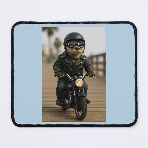 Item preview, Otter Riding a Motorcycle designed and sold by Tridentulus.