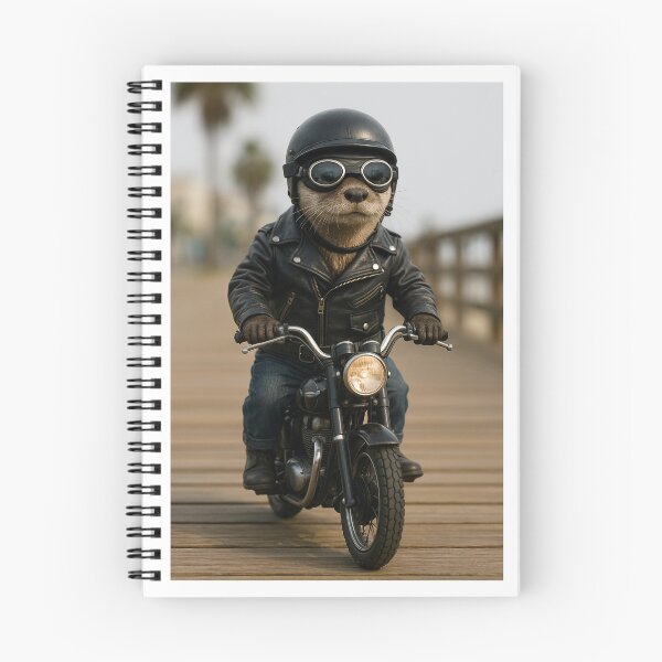 Item preview, Otter Riding a Motorcycle designed and sold by Tridentulus.