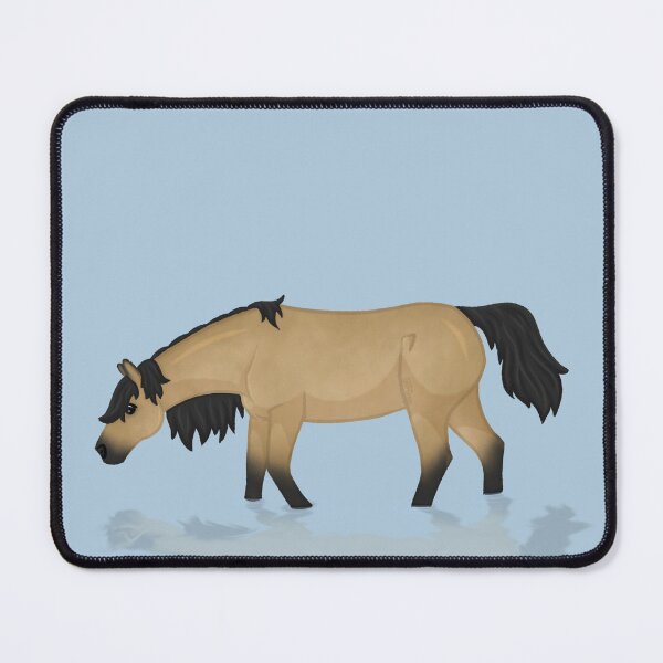 Item preview, Cartoon Horse in Water - Buckskin Illustration designed and sold by Art By Drina.