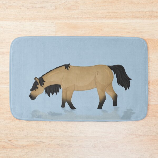 Item preview, Cartoon Horse in Water - Buckskin Illustration  designed and sold by Art By Drina.