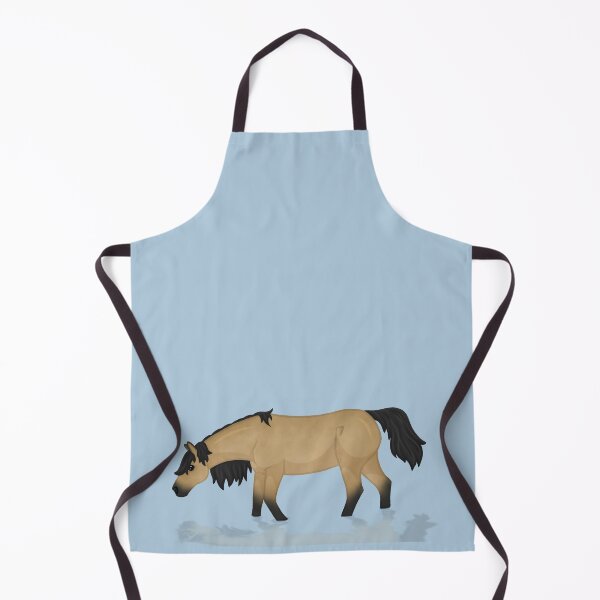 Item preview, Cartoon Horse in Water - Buckskin Illustration  designed and sold by Art By Drina.