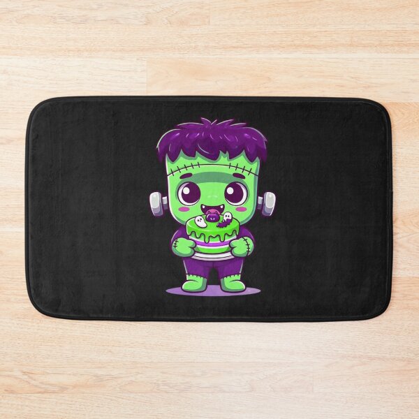 Item preview, Chibi Frankenstein With Cake | Cute Kawaii Halloween Design designed and sold by ColorSplash123.