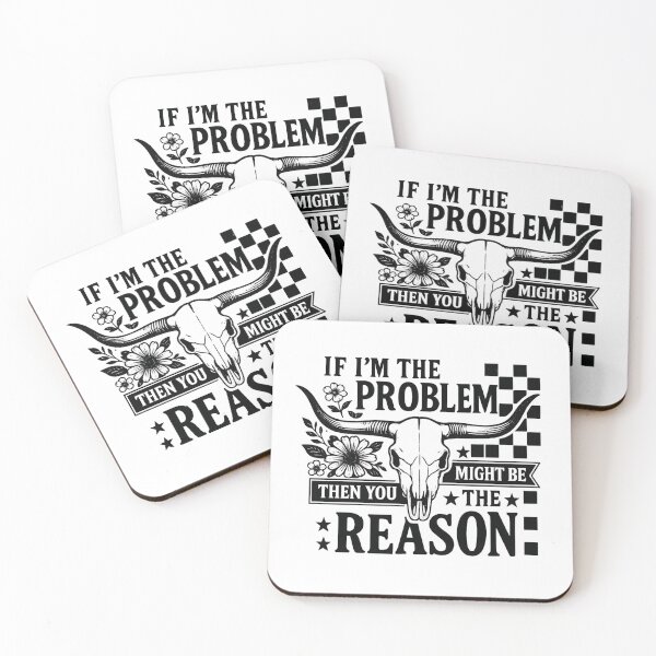 Item preview, If I'm The Problem - Texas Longhorn Skull Slogan designed and sold by Colorful-Garden.