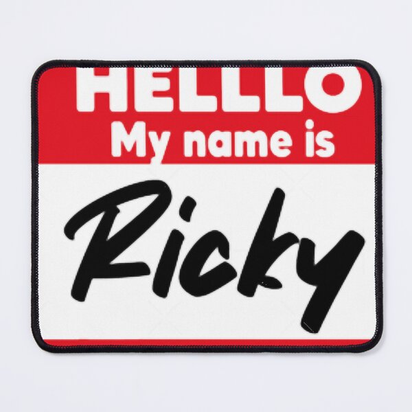 Item preview, Funny Hello My Name Is Ricky Design For Men And Women, Cool Party Outfit Gift For Friends designed and sold by DebbieSuzan.