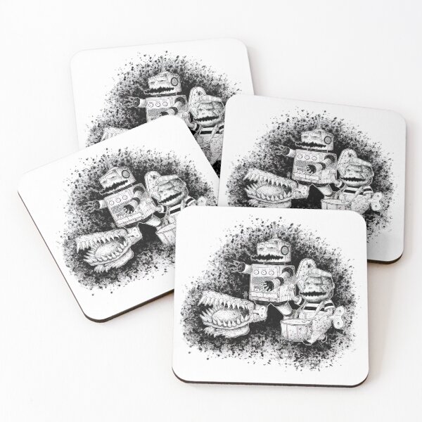 Item preview, Robot Dinosaur and Drummer designed and sold by ticlitule.