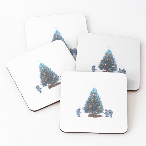 Item preview, Christmas Tree in Space Station – Futuristic Holiday Design designed and sold by AlexLineArt.