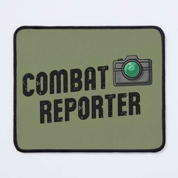 Item preview, Combat Reporter Design - Tactical Gaming Art for FPS Fans & Action Junkies designed and sold by SlightlyUnreal.