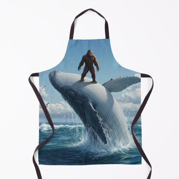 Item preview, Bigfoot standing on a blue whale classic tshirt  designed and sold by anandsiva2703.