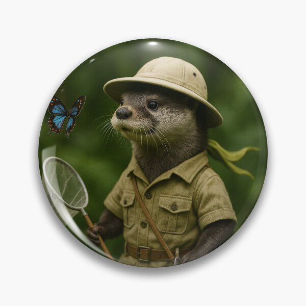 Item preview, Butterfly Collecting Otter designed and sold by Tridentulus.