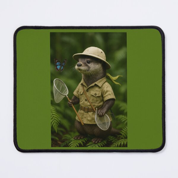 Item preview, Butterfly Collecting Otter designed and sold by Tridentulus.