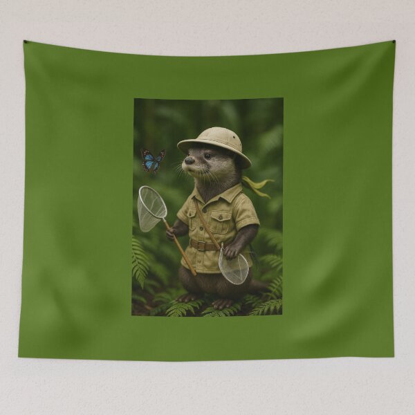 Item preview, Butterfly Collecting Otter designed and sold by Tridentulus.