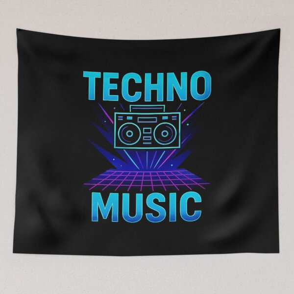 Artikelvorschau, Technomusik – Neonbeats entworfen und verkauft von Myra365Art.
