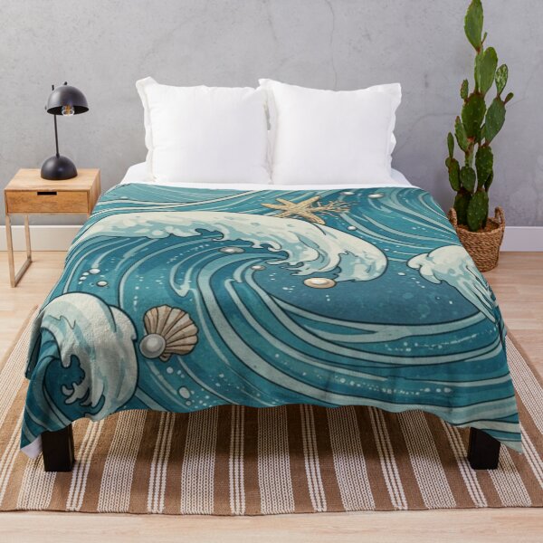 Item preview, blue ocean waves with white pearls classic tshirt designed and sold by anandsiva2703.