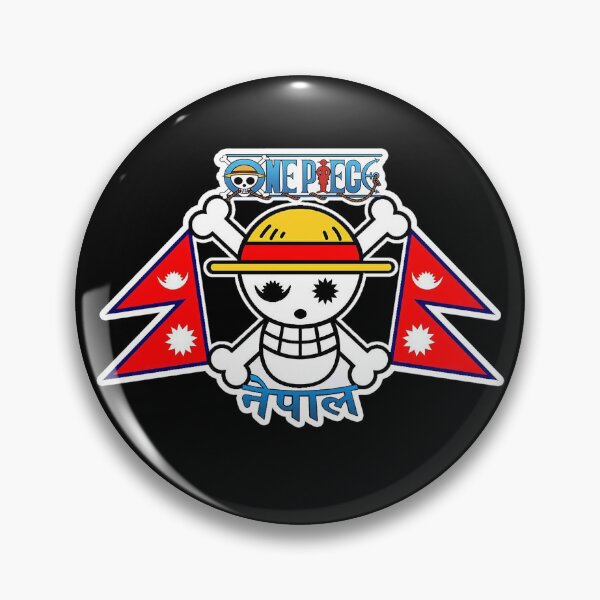 Item preview, Nepal Flag & One Piece Flag & Jolly Roger designed and sold by HHQRHH.