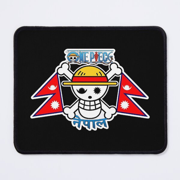 Item preview, Nepal Flag & One Piece Flag & Jolly Roger designed and sold by HHQRHH.