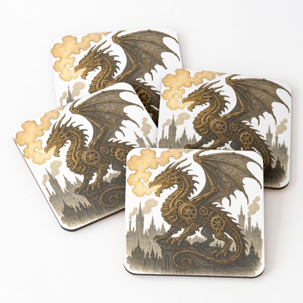 Item preview, Steampunk Dragon Skyline designed and sold by FreddyE.