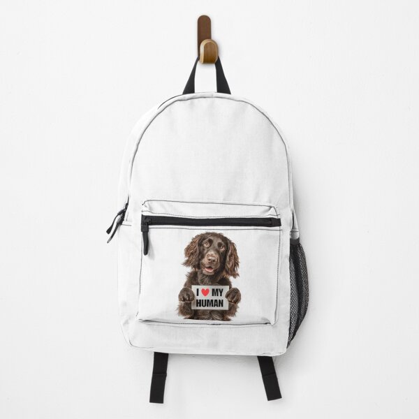 Item preview, Cute Boykin Spaniel with Signboard I love my Human designed and sold by LazyOwlStore.