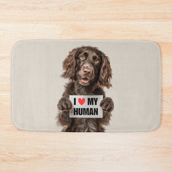 Item preview, Cute Boykin Spaniel with Signboard I love my Human  designed and sold by LazyOwlStore.