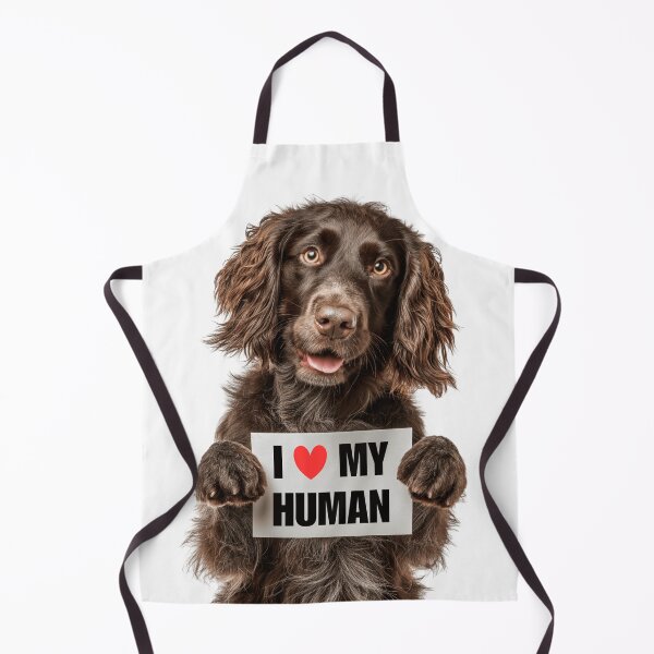 Item preview, Cute Boykin Spaniel with Signboard I love my Human designed and sold by LazyOwlStore.