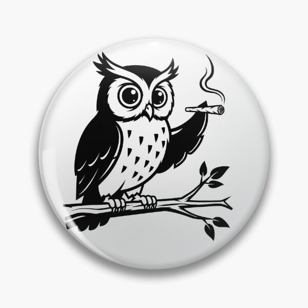 Item preview, Smoking Owl Silhouette designed and sold by varshitha2024.