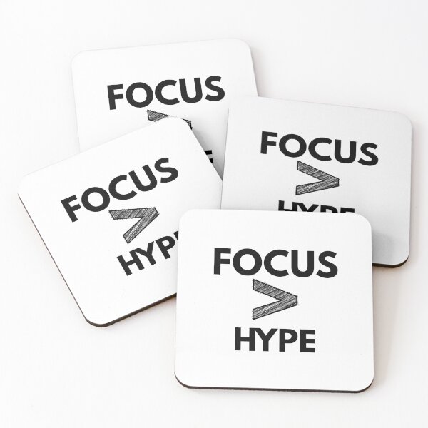 Item preview, Focus > Hype – Minimalist Typography Quote Sticker designed and sold by MaSzStyle.