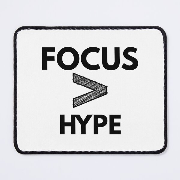 Item preview, Focus > Hype – Minimalist Typography Quote Sticker designed and sold by MaSzStyle.
