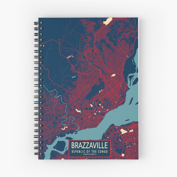 Item preview, Brazzaville City Map of Republic of the Congo - Hope designed and sold by deMAP.