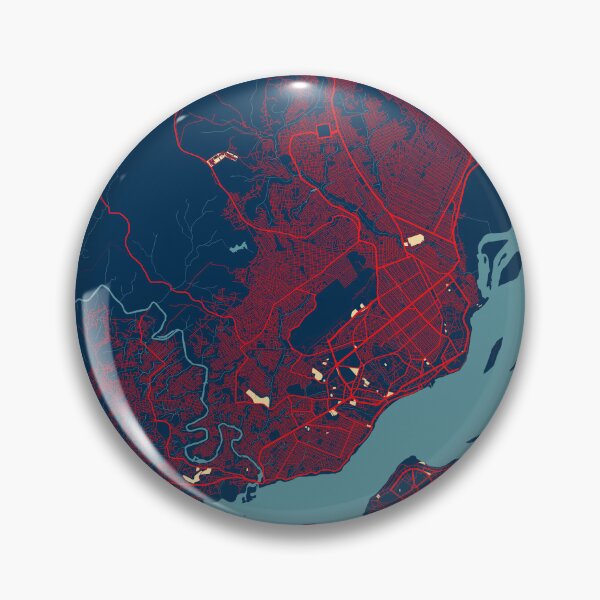 Item preview, Brazzaville City Map of Republic of the Congo - Hope designed and sold by deMAP.