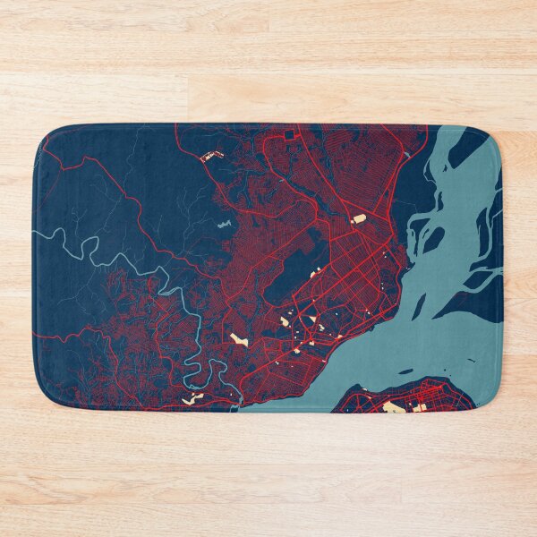 Item preview, Brazzaville City Map of Republic of the Congo - Hope designed and sold by deMAP.