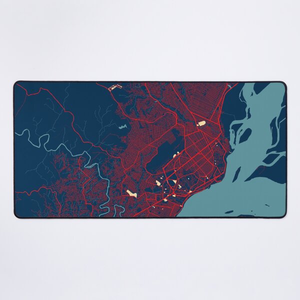 Item preview, Brazzaville City Map of Republic of the Congo - Hope designed and sold by deMAP.