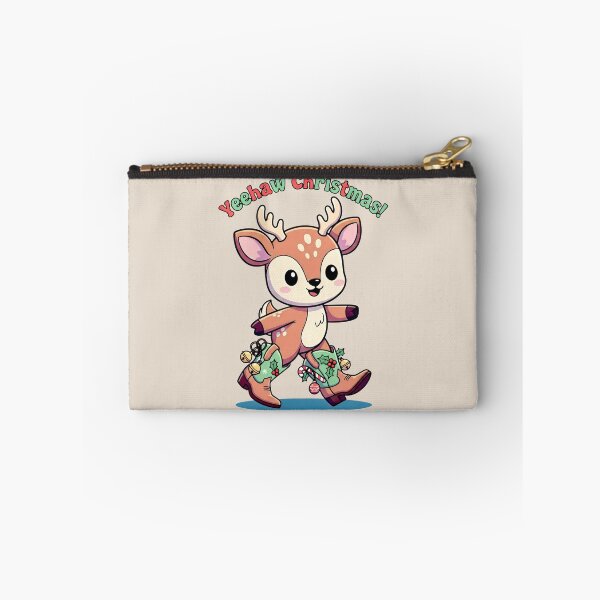 Item preview, Brown Fawn with Cowboy Boots and Christmas Joy designed and sold by SplashTastic.