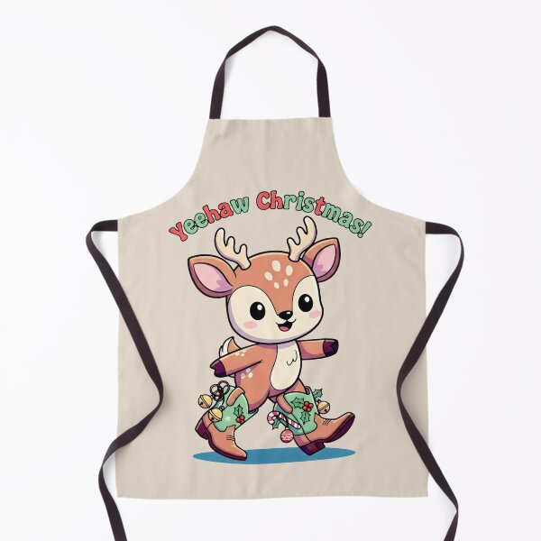 Item preview, Brown Fawn with Cowboy Boots and Christmas Joy designed and sold by SplashTastic.