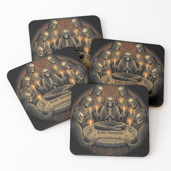 Item preview, Unconditional Love Skeleton | Dark Aesthetic Halloween Vintage Meditation designed and sold by Sobari.