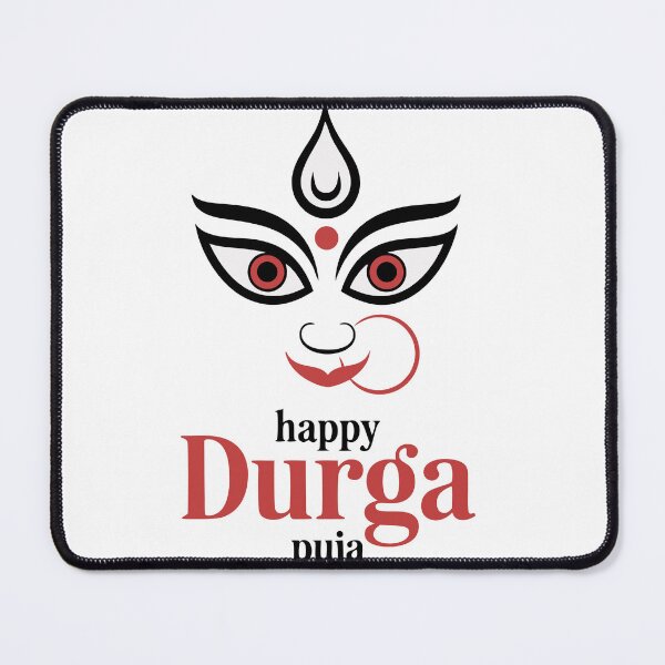 Item preview, Happy Durga Puja T-Shirt Design - Devi Maa Durga Face designed and sold by Loren Vesta.